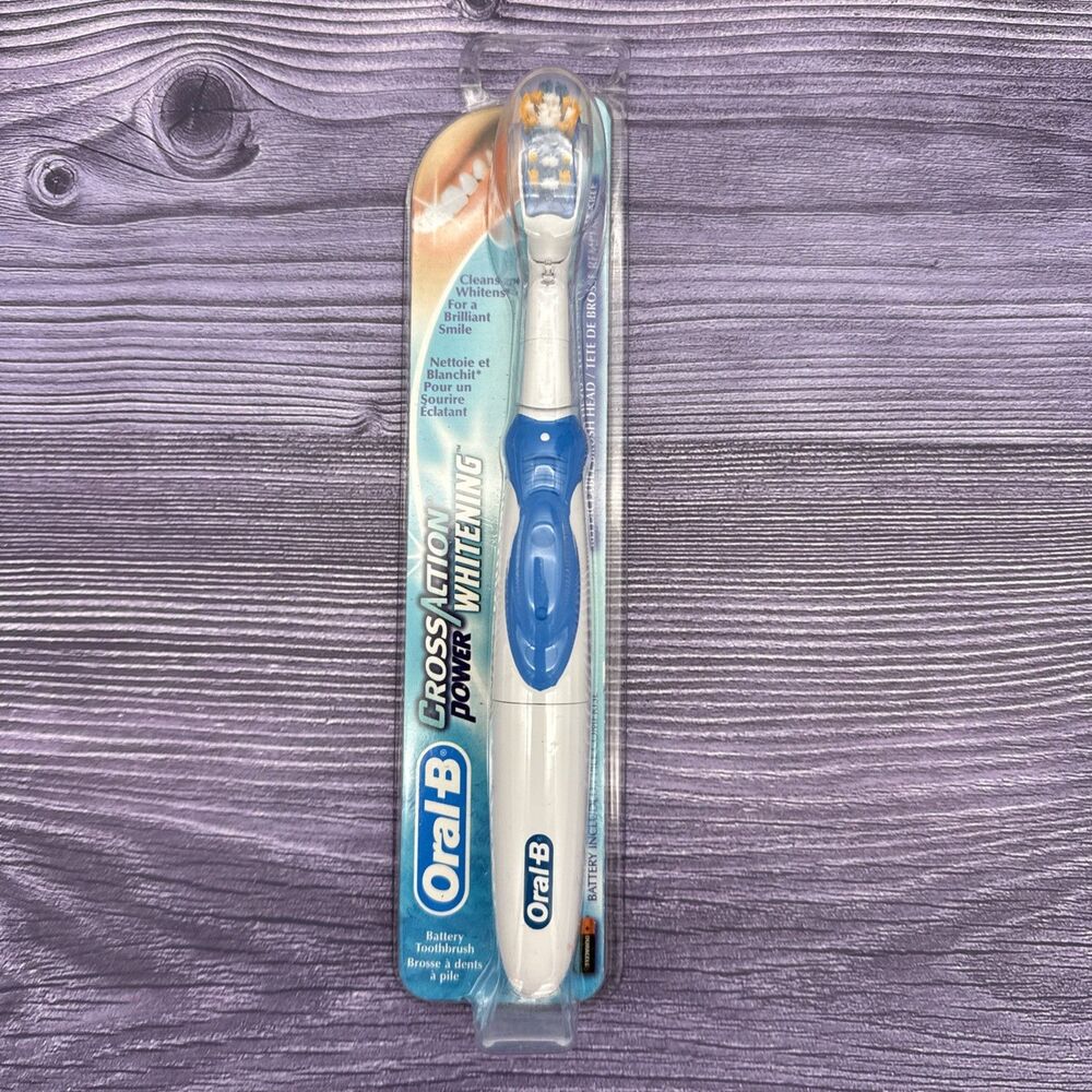 Oral B CrossAction Power WHITENING Toothbrush Battery Rotating *READ DESCRIPTION